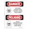 Signmission Safety Sign, OSHA Danger, 18" Height, Pesticide Storage Area Bilingual Spanish OS-DS-D-1218-VS-1525 - alternate 1
